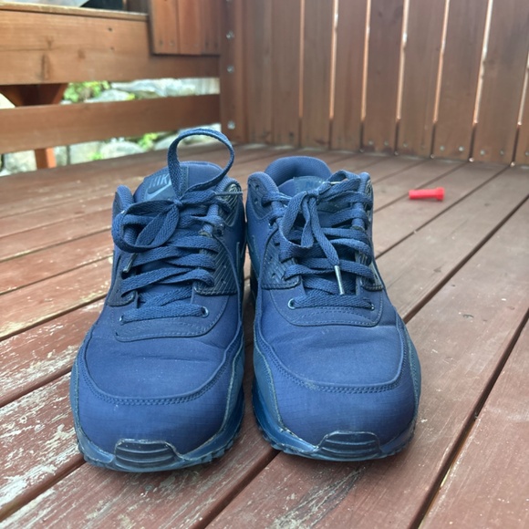 NIKE AIR MAX 90 ESSENTIAL midnight navy/midnight navy 537384-412 Mens sz 13 - Picture 2 of 2